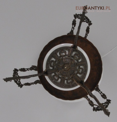 STARA LAMPA NAFTOWA ELEKTRYCZNA Z BRAZU ANTYK x