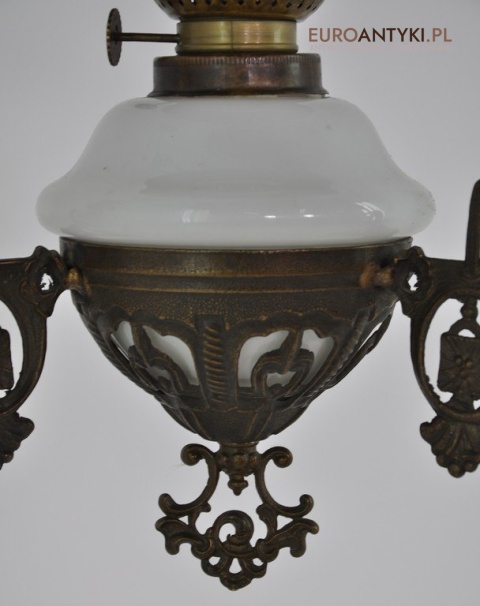 STARA LAMPA NAFTOWA ELEKTRYCZNA Z BRAZU ANTYK x