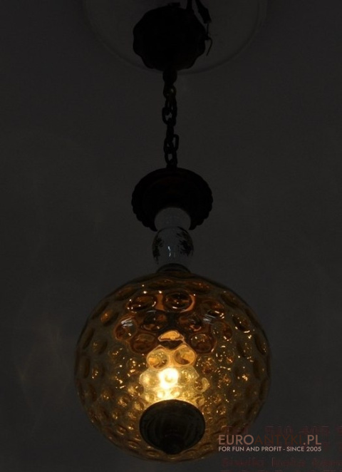 STARA LAMPKA LAMPA RUSTYKALNA SZKLANA KULA x