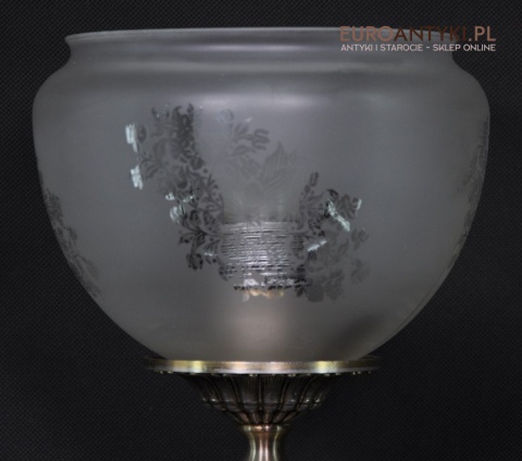 STARA SREBRNA DUZA LAMPA NA STOLIK SREBRNO ZLOTA