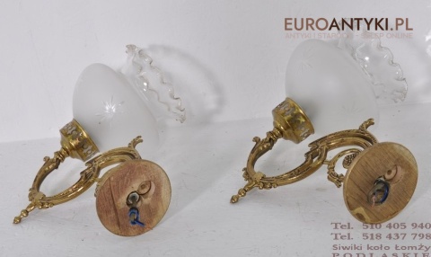 STARE KINKIETY LAMPKI LAMPY NA SCIANE Z KLOSZAMI x