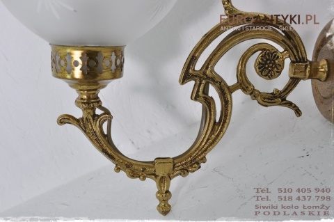 STARE KINKIETY LAMPKI LAMPY NA SCIANE Z KLOSZAMI x