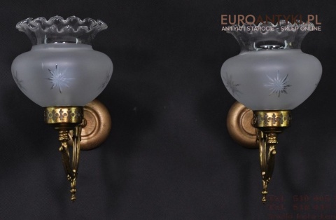 STARE KINKIETY LAMPKI LAMPY NA SCIANE Z KLOSZAMI x