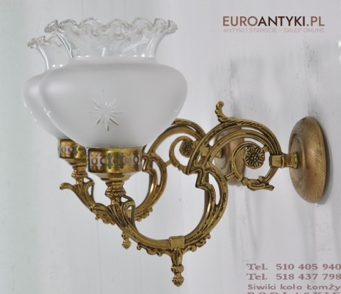 STARE KINKIETY LAMPKI LAMPY NA SCIANE Z KLOSZAMI x