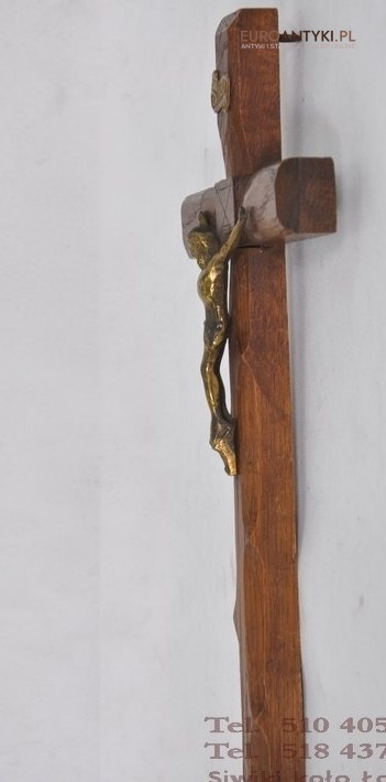 STARY KRZYZ WISZACY KRZYZYK JEZUS CHRYSTUS INRI x