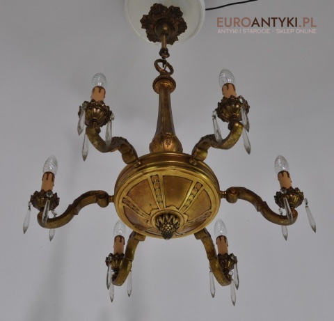 XL DUZY STARY ZYRANDOL SECESYJNY SECESJA ANTYK x