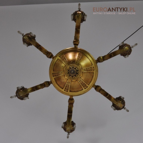 XL DUZY STARY ZYRANDOL SECESYJNY SECESJA ANTYK x