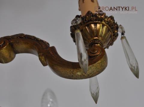 XL DUZY STARY ZYRANDOL SECESYJNY SECESJA ANTYK x