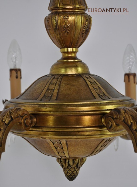 XL DUZY STARY ZYRANDOL SECESYJNY SECESJA ANTYK x