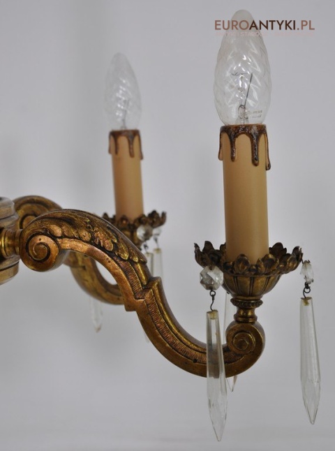 XL DUZY STARY ZYRANDOL SECESYJNY SECESJA ANTYK x