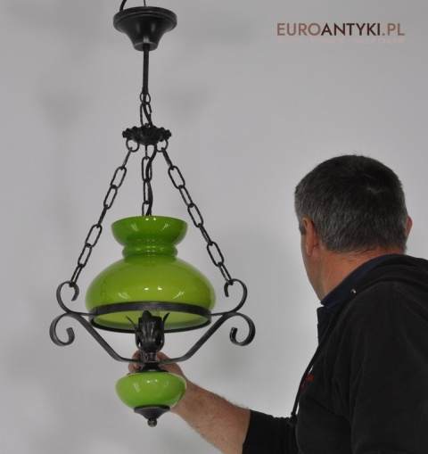 ZIELONA LAMPKA LAMPA DO GANKU HOLU KUCHNI LAZIENKI