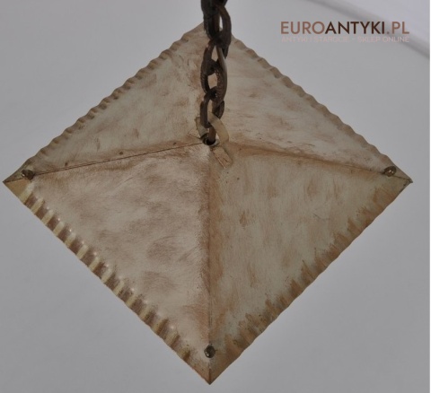 ZLOTO KREMOWA LAMPA DO GANKA HOLU SHABBY CHIC x