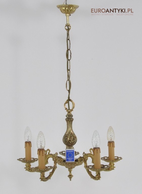 ZLOTY MALY ZYRANDOL DO GANKA HOLU LAZIENKI ANTYK x