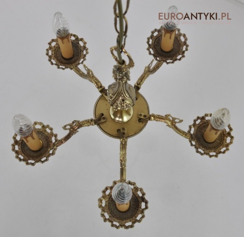 ZLOTY MALY ZYRANDOL DO GANKA HOLU LAZIENKI ANTYK x