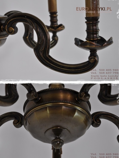 ANTYK STARY SECESYJNY ZYRANDOL Z BRAZU x