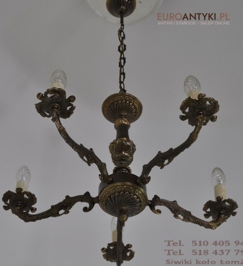 ANTYK STARY ZYRANDOL Z MOSIADZU EMPIR EMPIRE BRAZOWYx