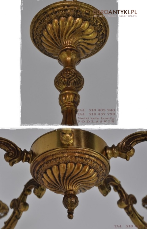 ANTYK STARY ZYRANDOL Z BRAZU EMPIR EMPIRE x