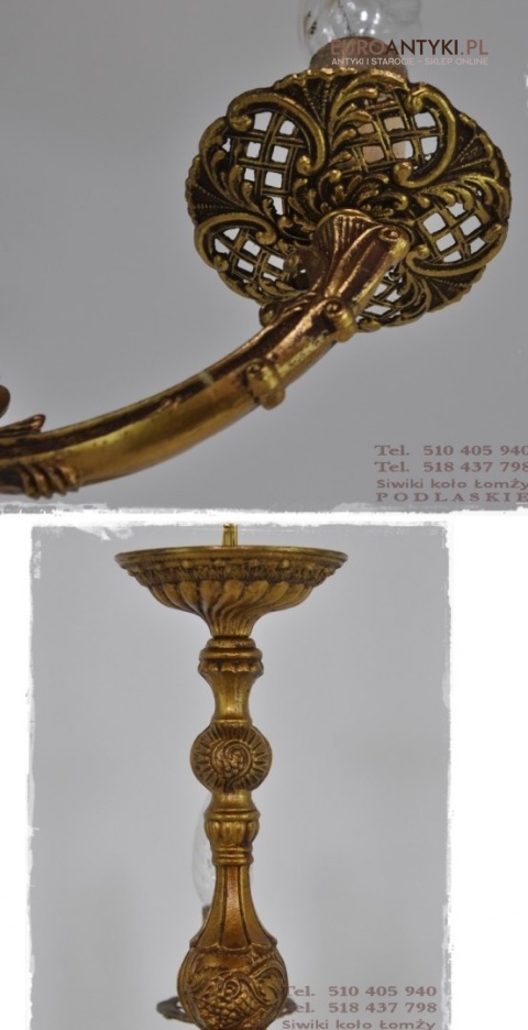 ANTYK STARY ZYRANDOL Z BRAZU EMPIR EMPIRE x