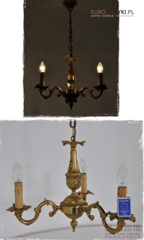 BAROK ROKOKO ZYRANDOL DO GANKA HOLU MOSIĄDZ