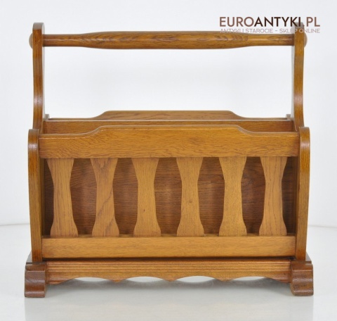 DREWNIANY GAZECIAK GAZETNIK STOJAK NA GAZETY x