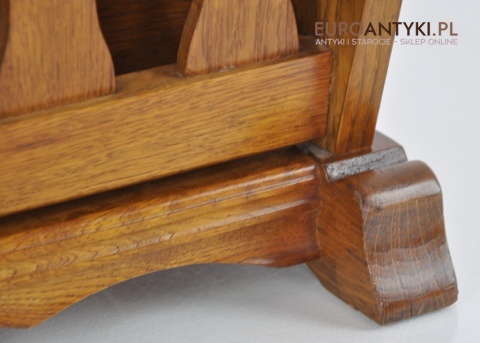 DREWNIANY GAZECIAK GAZETNIK STOJAK NA GAZETY x