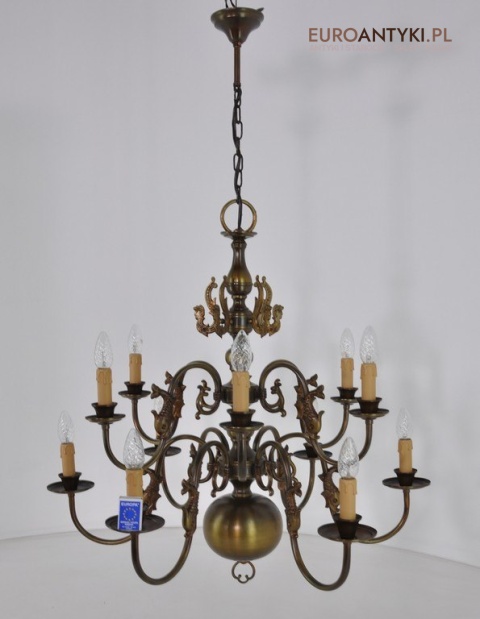 DUZY STARY ZYRANDOL LAMPA SUFITOWA PAJAK Z BRAZU x