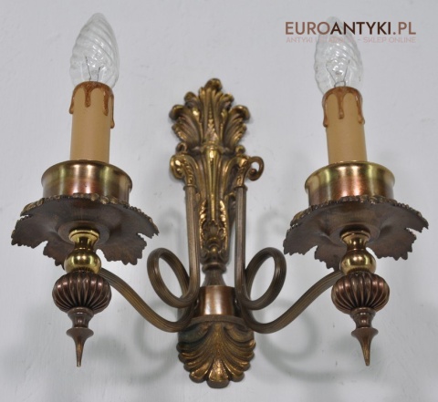 EMPIRE EMPIR STARY PODWOJNY KINKIET LAMPKA x