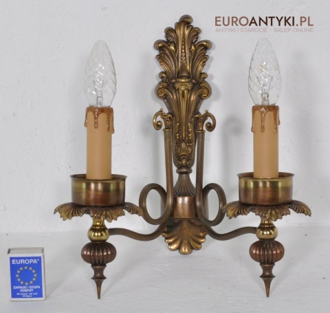 EMPIRE EMPIR STARY PODWOJNY KINKIET LAMPKA x