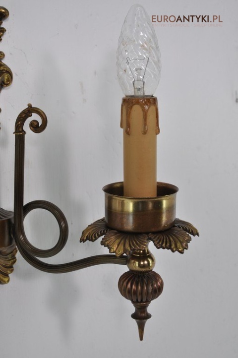 EMPIRE EMPIR STARY PODWOJNY KINKIET LAMPKA x