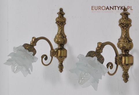 KINKIETY STARE LAMPKI Z KLOSZEM ANTYK LAMPY x