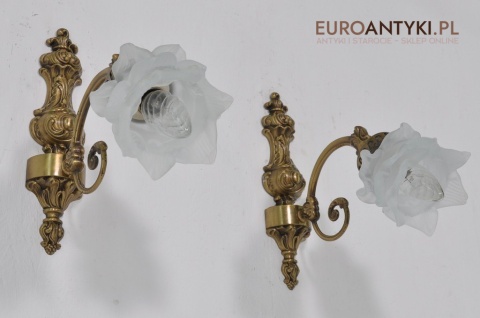 KINKIETY STARE LAMPKI Z KLOSZEM ANTYK LAMPY x