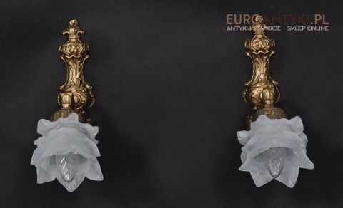 KINKIETY STARE LAMPKI Z KLOSZEM ANTYK LAMPY x