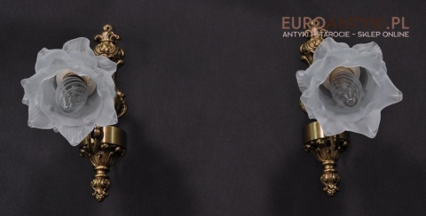 KINKIETY STARE LAMPKI Z KLOSZEM ANTYK LAMPY x