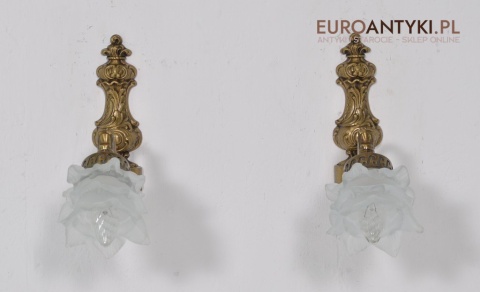 KINKIETY STARE LAMPKI Z KLOSZEM ANTYK LAMPY x