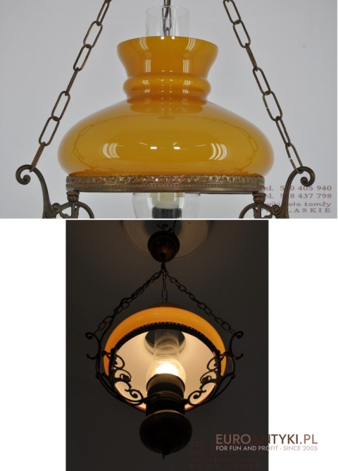 LAMPKA RUSTYKALNA VINTAGE LAMP LAMPA SUFITOWA