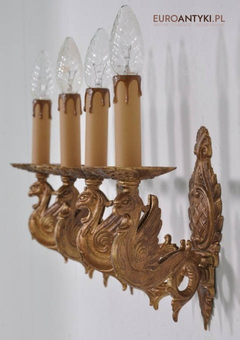 SMOK SMOKI STARE KINKIETY SECESYJNE LAMPKI x