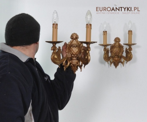 SMOK SMOKI STARE KINKIETY SECESYJNE LAMPKI x