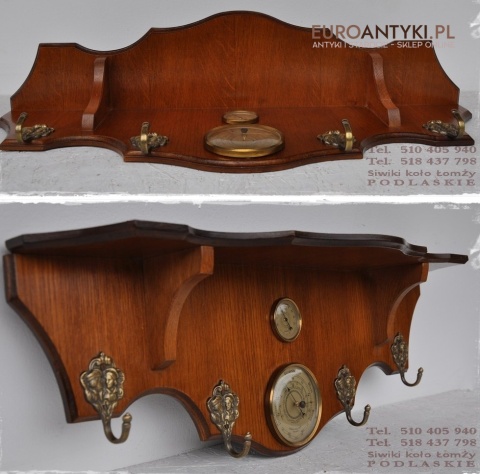 STARA GARDEROBA WIESZAKI HAKI STACJA POGODY x