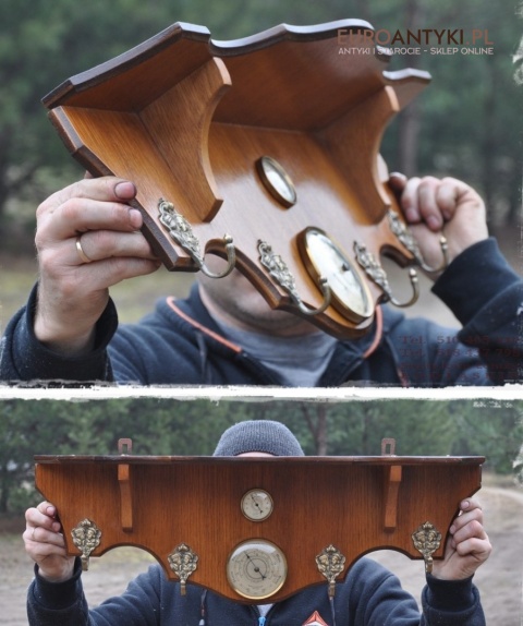 STARA GARDEROBA WIESZAKI HAKI STACJA POGODY x