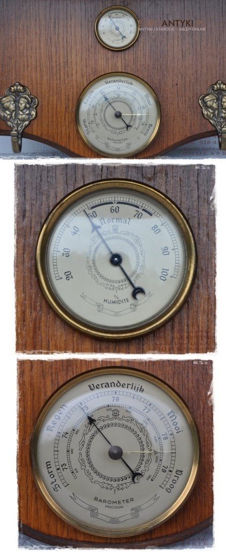 STARA GARDEROBA WIESZAKI HAKI STACJA POGODY x