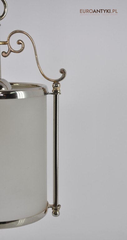 STARA LAMPA LAMPKA ZLOTO SREBRNA SZKLANY WALEC x