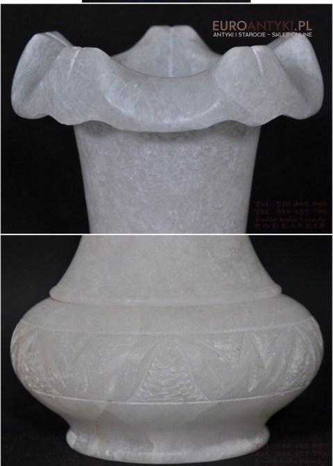 STARA WAZA ALABASTROWA Z ALABASTRU FLAKON ANTYK x