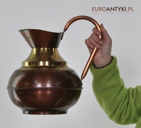 STARY POJEMNIK DZBAN MIEDZIANY WAZA MIEDZIAN
