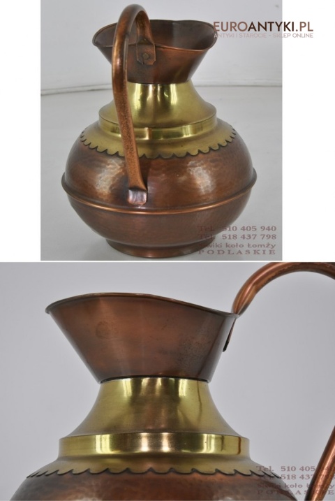 STARY POJEMNIK DZBAN MIEDZIANY WAZA MIEDZIAN