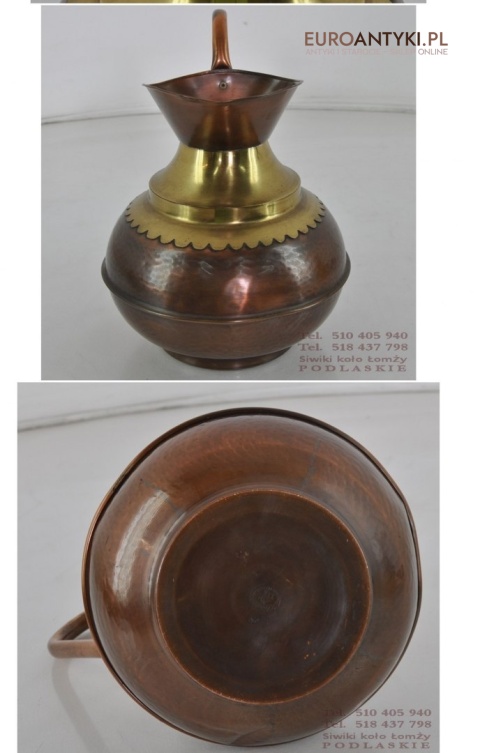 STARY POJEMNIK DZBAN MIEDZIANY WAZA MIEDZIAN