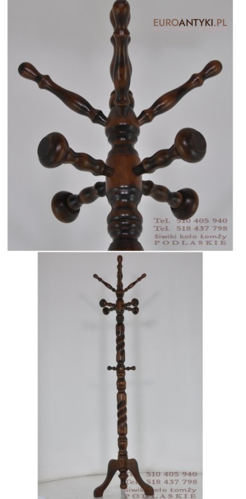 STARY STOJAK NA UBRANIA WIESZAK GARDEROBA. Antyki do domu.