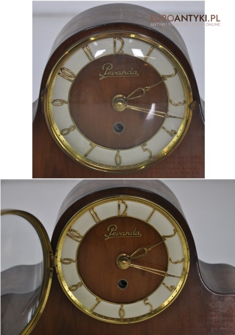 Stary zegar na części PEVANDA babciny zegar kominkowy antyk