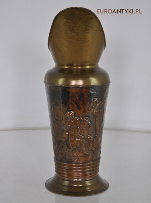 XL STARY POTEZNY DZBAN Z MOSIADZU NACZYNIE ANTYK x