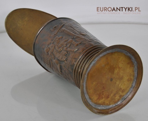 XL STARY POTEZNY DZBAN Z MOSIADZU NACZYNIE ANTYK x