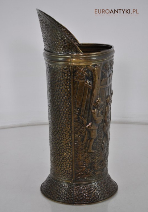 XL STARY POTEZNY DZBAN Z MOSIADZU NACZYNIE ANTYK x